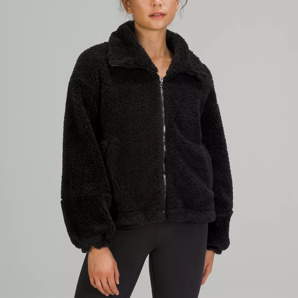 LULULEMON cinchable fleece zip up NWOT